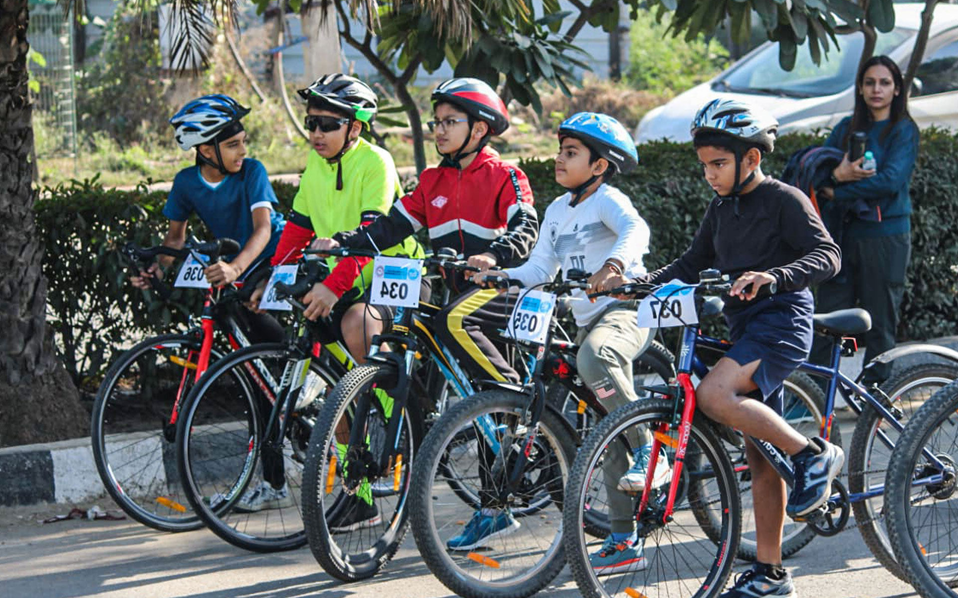 Cyclist sprint